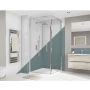 Wetwall Bathroom Wall Panel - 2440mm x 1220mm x 4mm - Glacier White / Neptune Blue