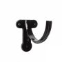 Cast Iron Deep Half Round Gutter Fascia Bracket - 125mm Black