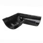 Cast Iron Beaded Half Round Gutter Right Hand Angle - 90 Degree x 150mm Black