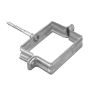 Zinc Square Downpipe Clip - 80mm x 80mm