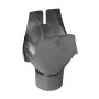 Zinc Large Half Round Gutter Swiss Outlet - 80mm