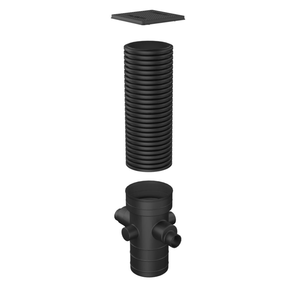 Catchpit Chamber Set - 300mm Diameter x 2020mm Height For 110mm & 160mm Pipe