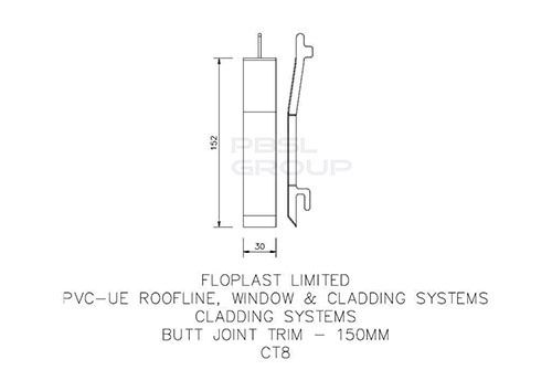 Shiplap Cladding Butt Joint - 150mm Rosewood