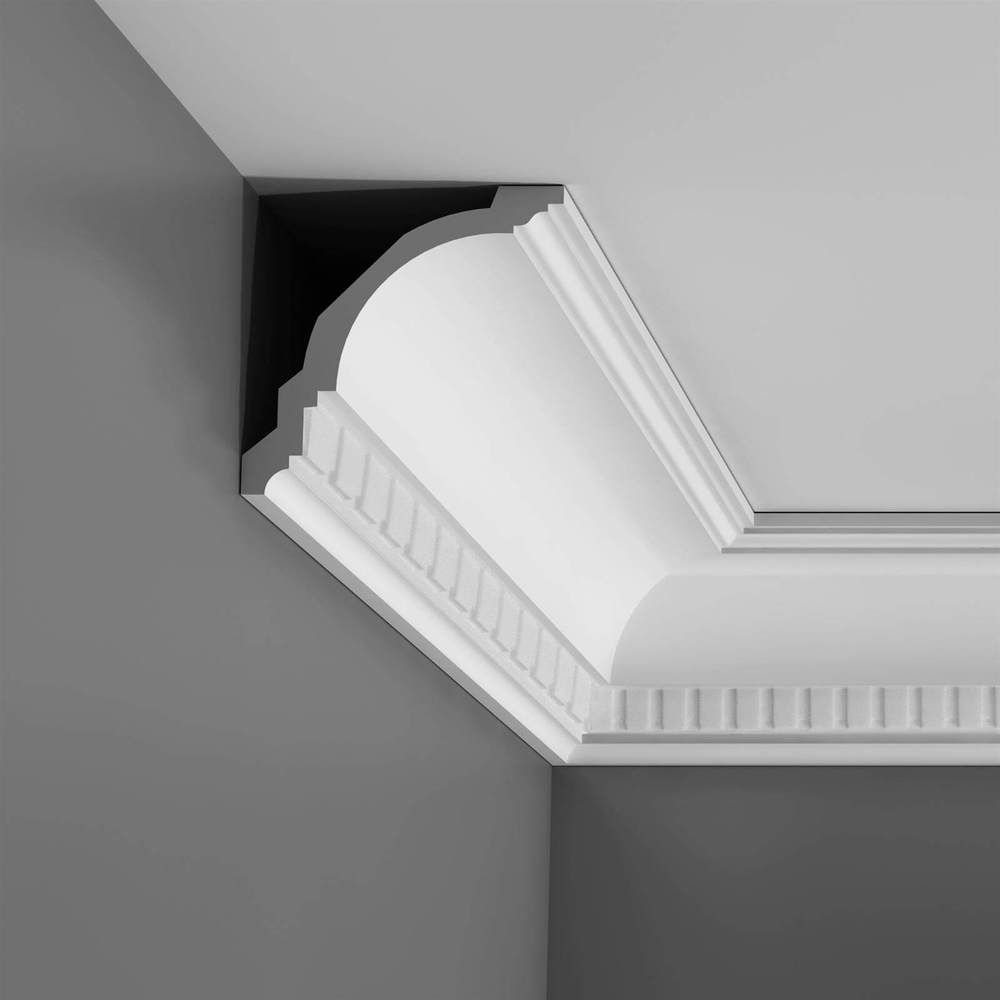 Cornice Moulding Axxent Collection - 2000mm x 118mm x 117mm Cambridge Style White