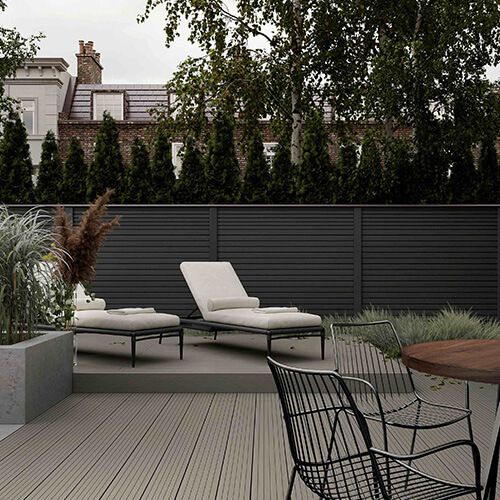 Clarity Composite Fence Board - 157mm x 1830mm Charcoal