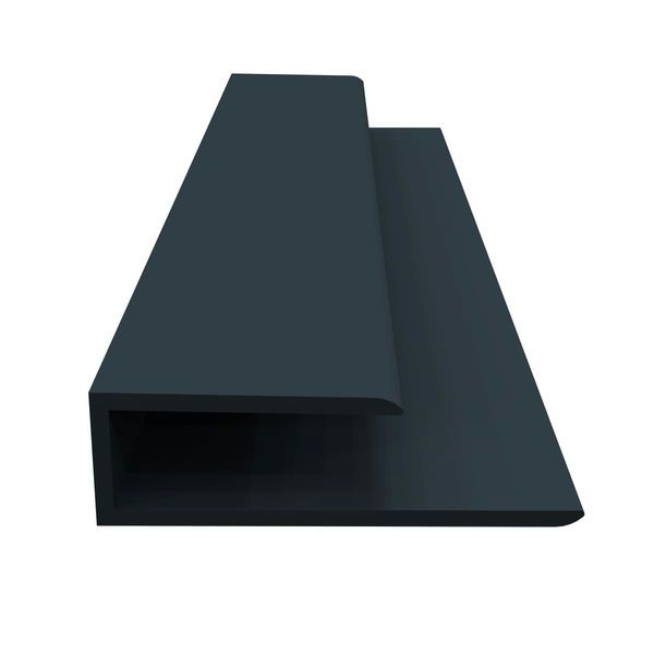 Hollow Soffit J Trim - 5mtr Anthracite Grey Smooth