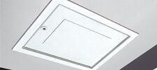 Loft Access Door Drop Down Lockable - 562mm x 726mm White Textured Finish