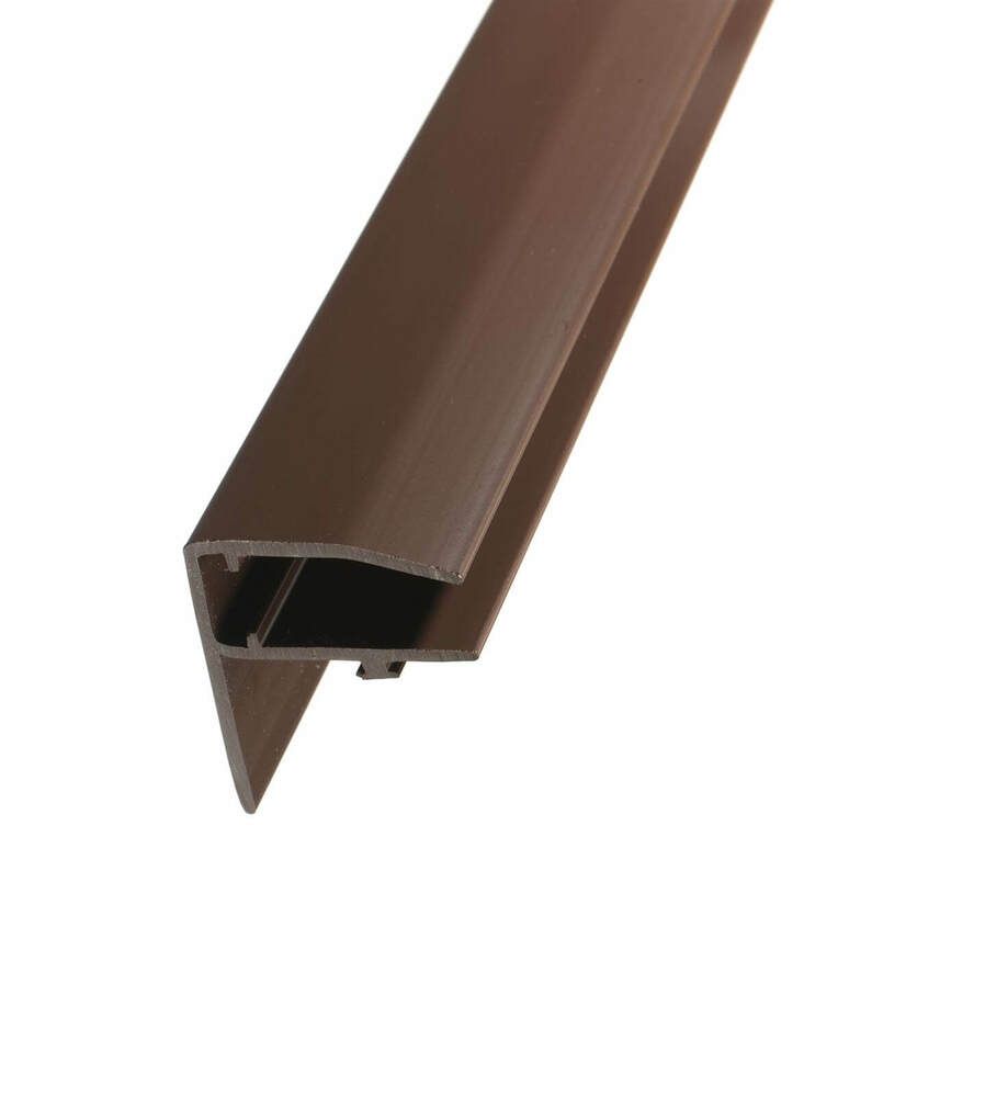 PolyX PVC F Section Rafter Supported - 16mmm x 3mtr Brown