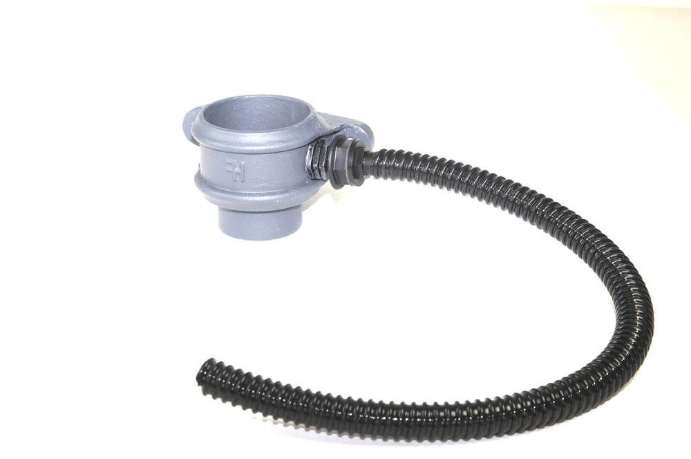Cast Iron Round Downpipe Diverter Kit Right Hand - 65mm Primed