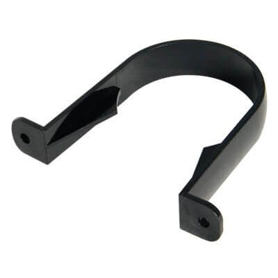 FloPlast Round Downpipe Clip - 68mm Black