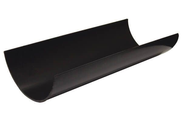 FloPlast Half Round Gutter - 112mm x 2mtr Black