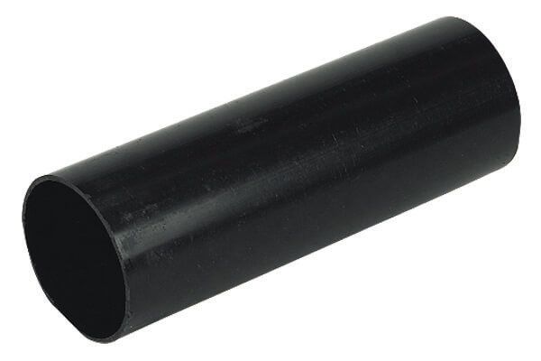 FloPlast Round Downpipe - 68mm x 4mtr Black