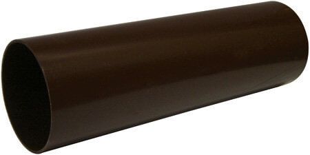 FloPlast Round Downpipe - 68mm x 4mtr Brown