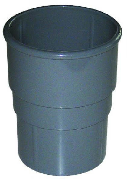 FloPlast Round Downpipe Socket - 68mm Grey