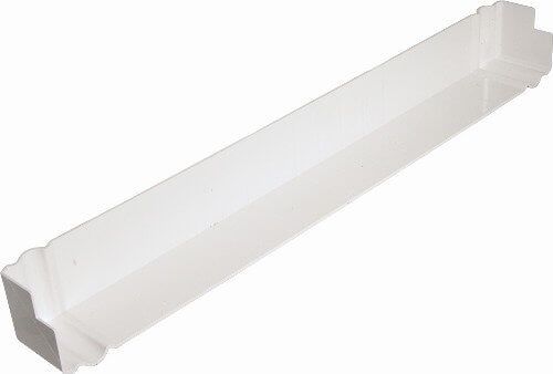 Ogee Fascia Corner Double Ended - 500mm White