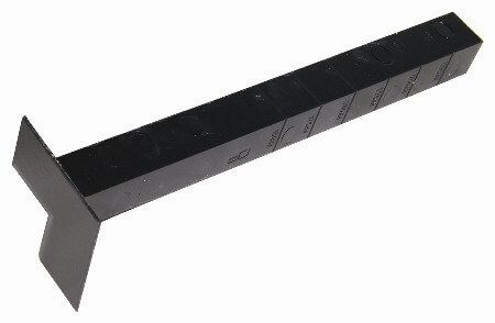 Cover Board Internal Corner - 300mm Black Ask Woodgrain