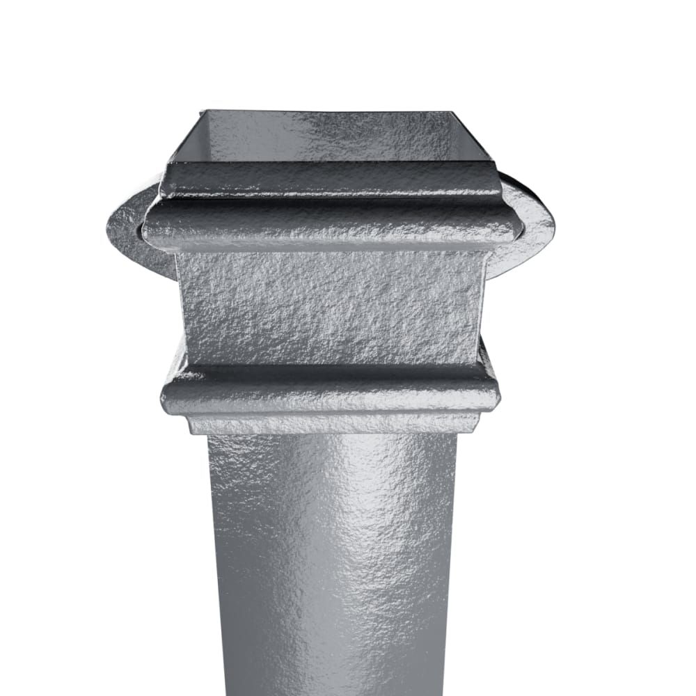 Cast Iron Square Eared Downpipe - 75mm x 914mm Primed