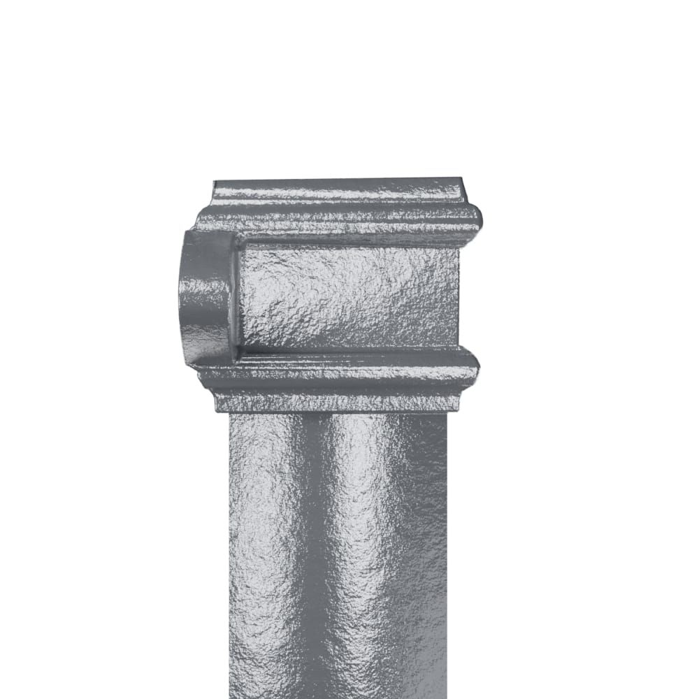 Cast Iron Square Eared Downpipe - 75mm x 914mm Primed