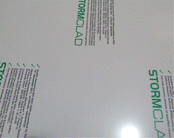 Rigid/ Solid PVC Hygiene Cladding Sheet - 1220mm x 3050mm x 2.5mm White