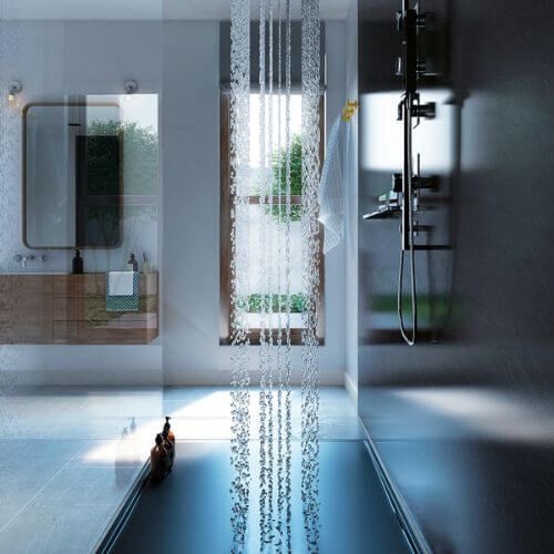 Laminate Shower Wall Panel Square Edge - 900mm x 2440mm x 10.5mm Slate Grey