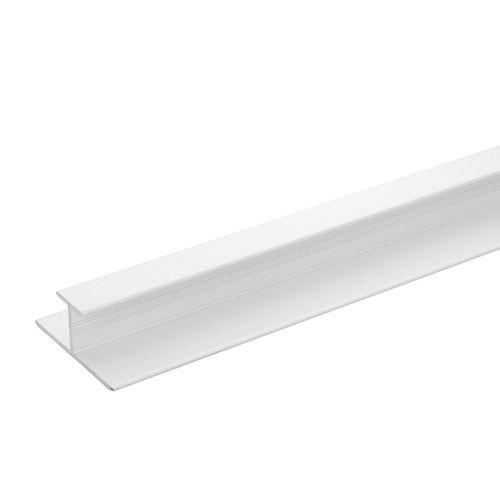 Compact Shower Wall H Trim - 2450mm White