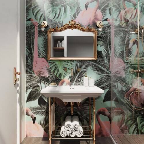 Acrylic Shower Wall Panel - 1200mm x 2400mm x 4mm Flamingo