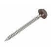 Plastic Headed Nails - 50mm Brown - Box of 100