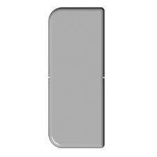 Cover Board End Cap - 50mm White