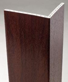 PVC Hollow Angle - 100mm x 80mm x 5mtr Rosewood