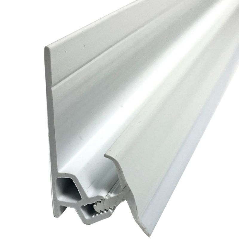 Laminate Wall Panel 2 Part Shower / Bath Bottom Profile Trim - 2420mm White