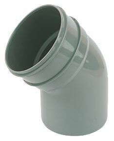 FloPlast Industrial/ Xtraflo Downpipe Solvent Weld Offset Bend Bottom - 110mm Grey