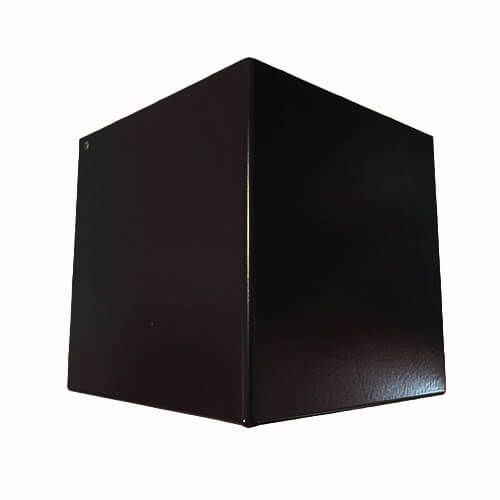 Aluminium Fascia J Profile External 90 Degree Corner - 150mm x 2mm Black