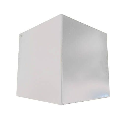 Aluminium Fascia L Profile External 90 Degree Corner - 210mm x 2mm White
