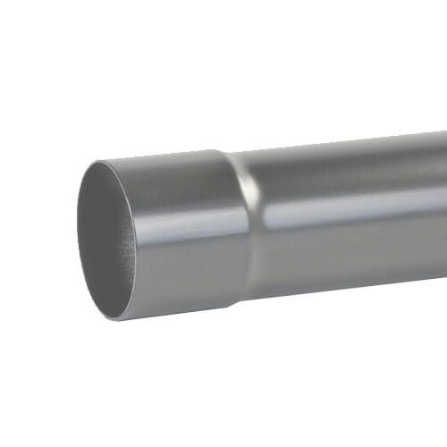 Aluminium Round Swaged Downpipe - 63mm x 1mtr PPC Finish Anthracite Grey