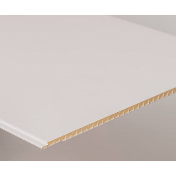 Storm Internal Cladding Panel - 250mm x 2600mm x 8mm White Gloss - Pack of 4 - For Bathrooms/ Kitchens/ Ceilings