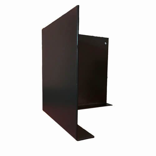 Aluminium Fascia L Profile External 90 Degree Corner - 175mm x 2mm Black
