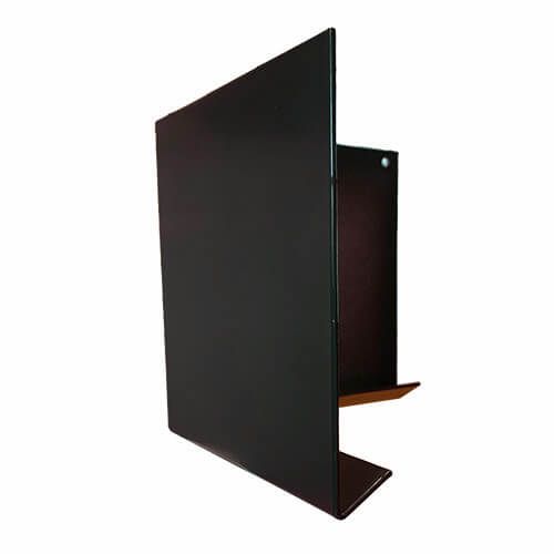 Aluminium Fascia V Profile External 90 Degree Corner - 300mm x 2mm Black