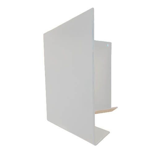 Aluminium Fascia V Profile External 90 Degree Corner - 210mm x 2mm White