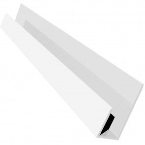 Weatherboard Cladding Universal Edge Trim - 3mtr White