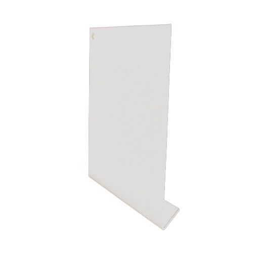 Aluminium Fascia V Profile Length - 300mm x 2mm x 3mtr White
