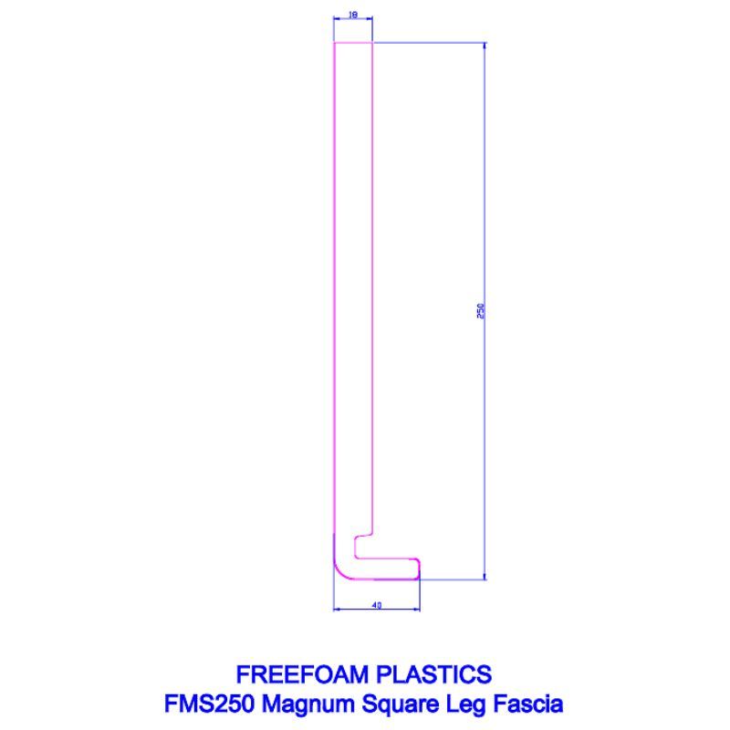 250mm Anthracite Grey Smooth Fascia Board - 18mm x 5mtr