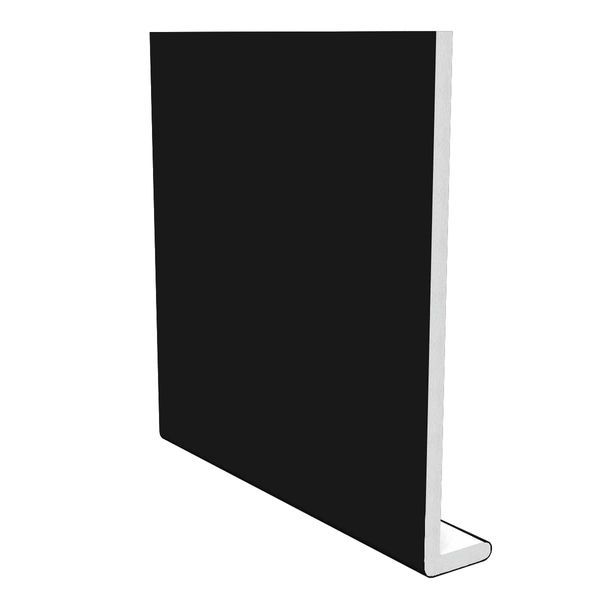 200mm Black Smooth Fascia Capping Board - 10mm x 5mtr - Pack of 2