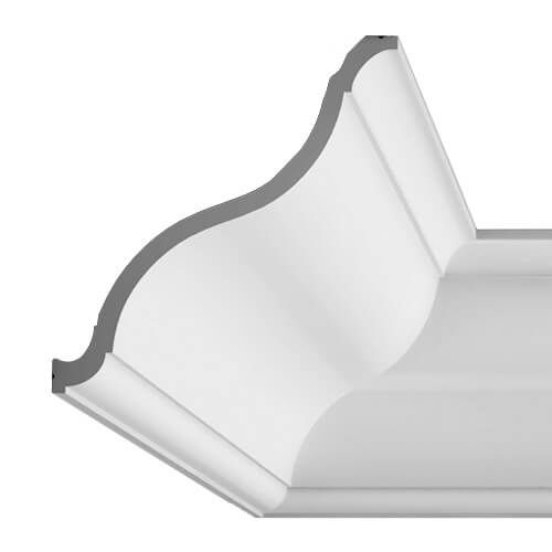 Cornice Moulding Exterior - 2000mm x 215mm x 200mm White