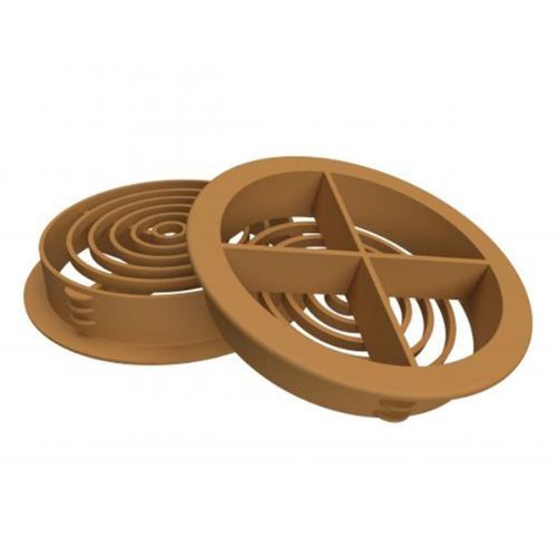 Circular Soffit Vent - Golden Oak