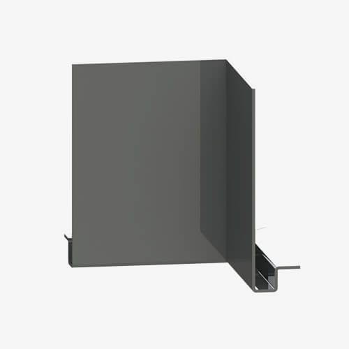 Aluminium Fascia J Profile Internal 90 Degree Corner - 175mm x 2mm Anthracite Grey