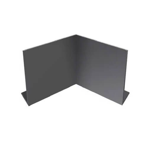 Aluminium Fascia V Profile Internal 90 Degree Corner - 175mm x 2mm Anthracite Grey