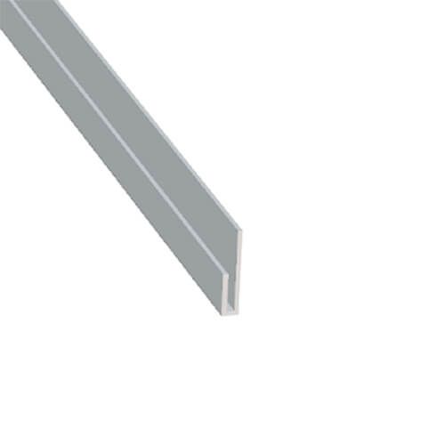 Aluminium Soffit J Trim - 40mm x 20mm x 3mtr White