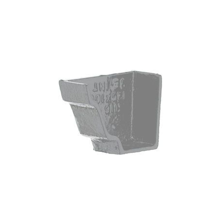 Cast Iron H16 Ogee Gutter Internal Stopend - 125mm Primed