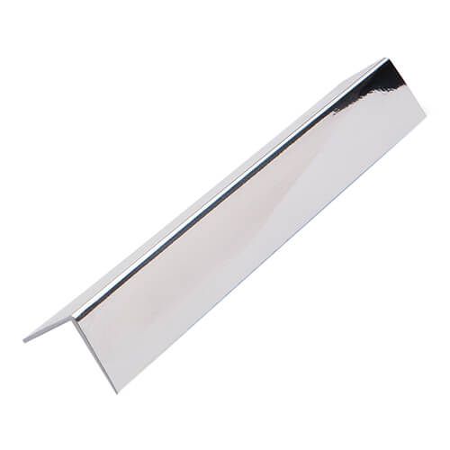 Guardian Internal Cladding PVC External Right Angle - 2700mm x 25mm Chrome - For Bathrooms/ Showers/ Kitchens/ Ceilings