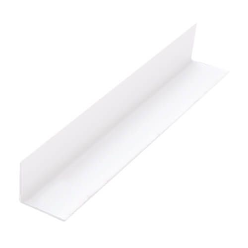 Guardian Internal Cladding PVC Internal Right Angle - 2700mm x 25mm White - For Bathrooms/ Showers/ Kitchens/ Ceilings